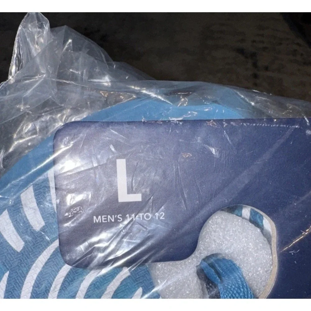 Original Penguin By Munsingwear  Men's Flip Flops Large 11/12 Blue Multi NEW